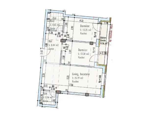 Apartament de 3 camere, semidecomandat, bloc nou, zona Pod IRA