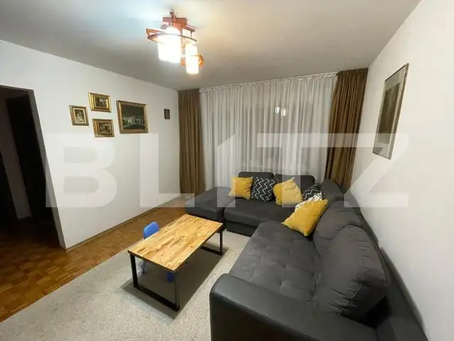 Apartament 3 camere, semidecomandat, 67 mp, Brazda - zona Guliver