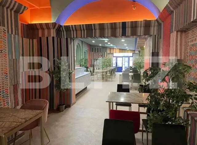 Restaurant cu terasa mobilat, zona centrala