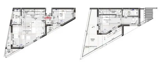 Duplex 196 mp utili cu terasa si curte