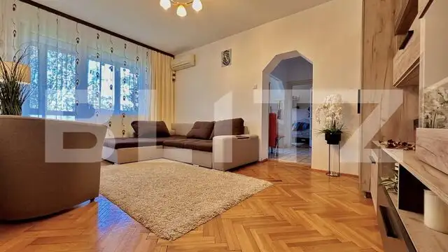 Apartament 3 camere, 59 mp, mobilat/utilat, zona Rogerius