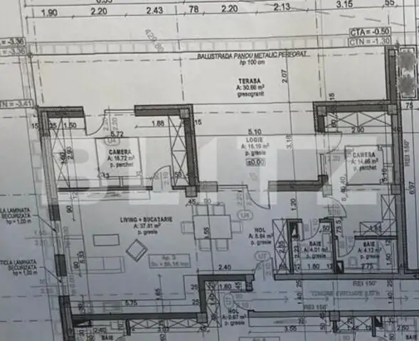 Apartament 3 camere 82mp, etaj intermediar, bloc nou, zona Oasului 