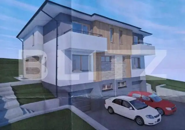 Casa tip duplex, zona Feleac, 170mp utili, 575mp teren, la rosu