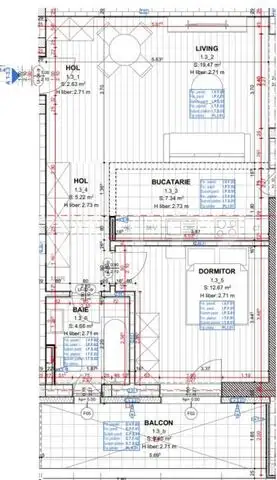 Apartament cu 2 camere, 61 mp, zona Garii