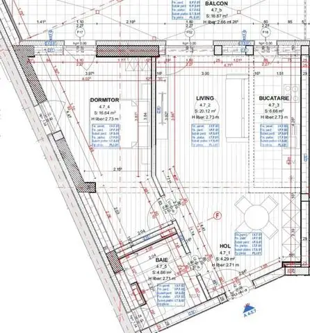 Apartament cu 2 camere, 52 mp, zona Gara