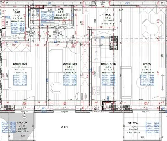 Apartament cu 3 camere, 80.10 mp, zona Garii