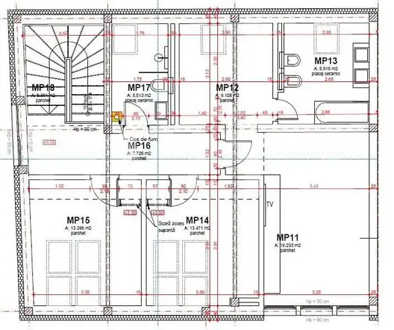 Duplex pe 3 nivele, 6 camere, 222 mp, semifinisat, zona Gruia