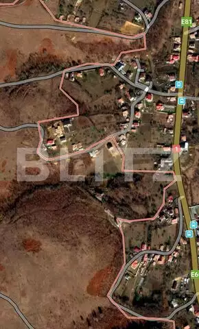 Teren intravilan 2100 mp in Feleacu cu expunere sudica si front stradal de 24 de metri