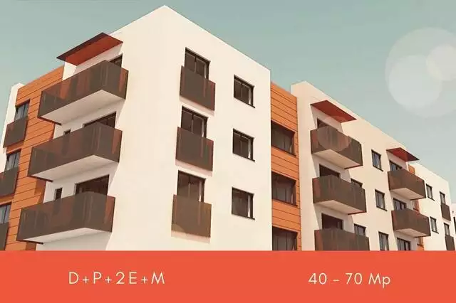 Apartament 2 camere, 40 mp, Complex Privat in Apahida