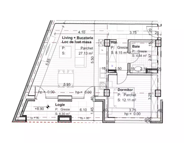 Apartament 2 camere, etaj intermediar, imobil nou, zona centrala! 