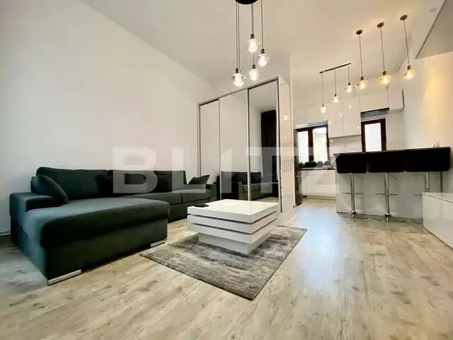 Apartament 1 camera, 40 mp, modern/lux, Terasa, parcare, ultracentral