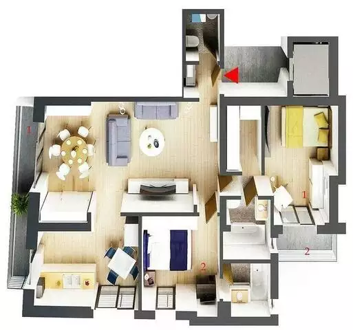 Vanzare apartament 3 camere Lux, Victoriei, 96.7 mp utili!