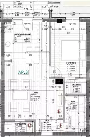 2 camere, 55 mp, semifinisat, gradina 30 mp zona Cetatii!