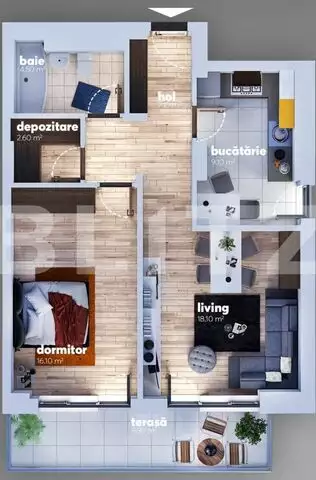 Apartament 2 camere, balcon, 69 mp, metrou Aparatorii Patriei