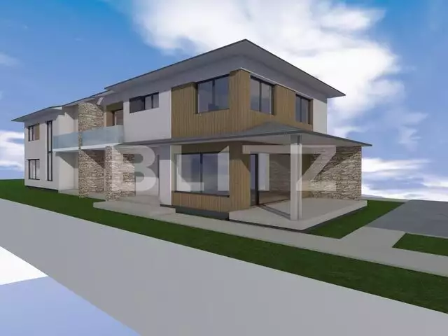 Casa tip duplex, gradina generoasa, semifinisat, zona de case, Someseni