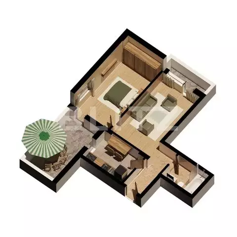 Apartament de 2 camere, 80 mp utili si 88 mp curte, zona Colentina 
