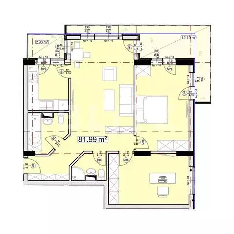 Apartament 3 camere, Tomis III
