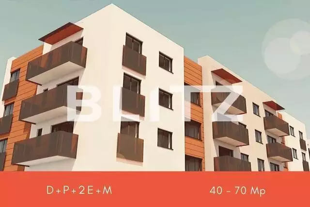  Apartament 3 camere, 70 mp utili, semifinisat, optional parcare!