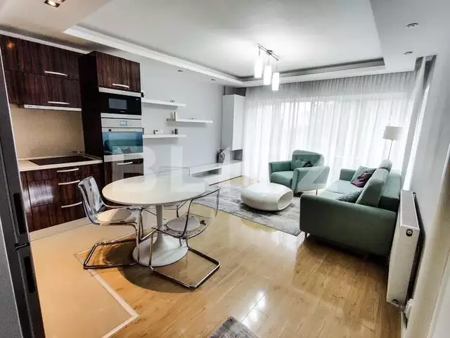 RARITATE! Apartament cu 3 camere, 61 mp, 2 balcoane, mobilat utilat lux, zona Mircea Eliade