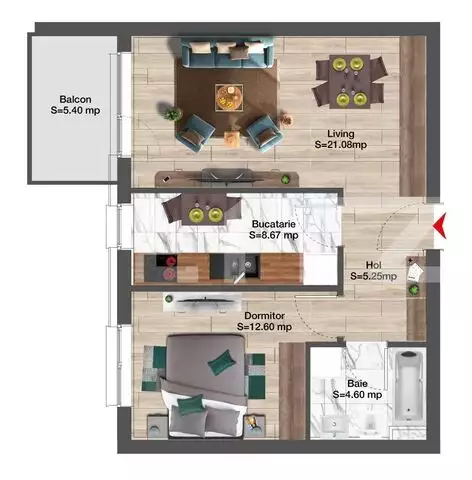 Apartament 2 camere in complex rezidential premium, 70 mp, zona exclusivista Viticultori