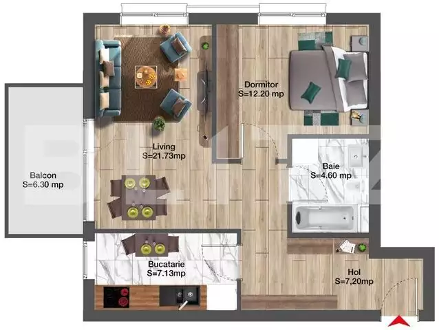 Apartament 2 camere in ansamblu rezidential premium, 75 mp, zona exclusivista Viticultori