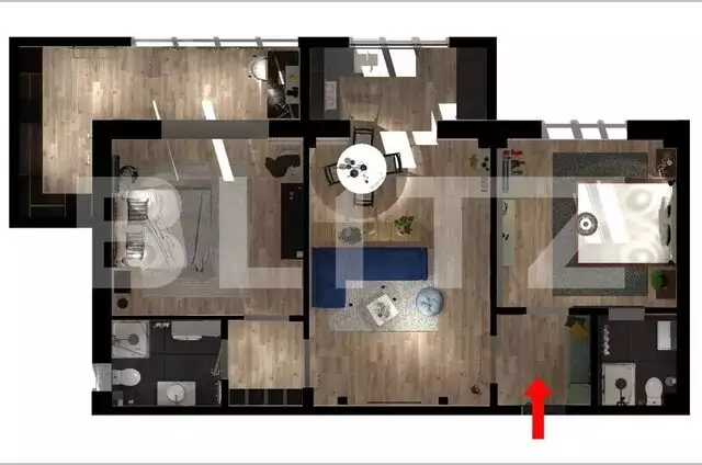 Apartament 3 camere, 80 mp, lux, prima inchiriere, zona Centrala