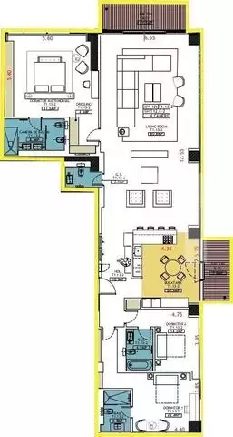 Apartament Premium, 4 camere, 259,2 mp, One Mircea Eliade
