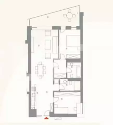 Apartament lux, 3 camere, 82 mp, terasa 15 mp, Zona Baneasa 