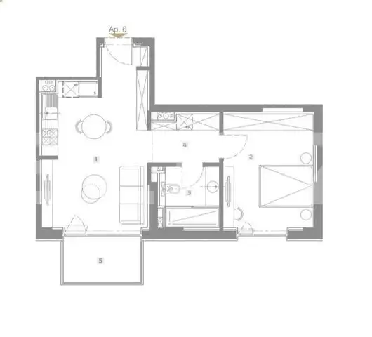 Apartament Lux, 2 camere, 47,6 mp, terasa 56 mp,  Aviatiei