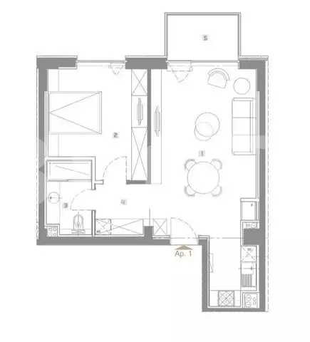 Apartament  2 camere, Lux, 51,3 mp, ansamblu nou, Aviatiei