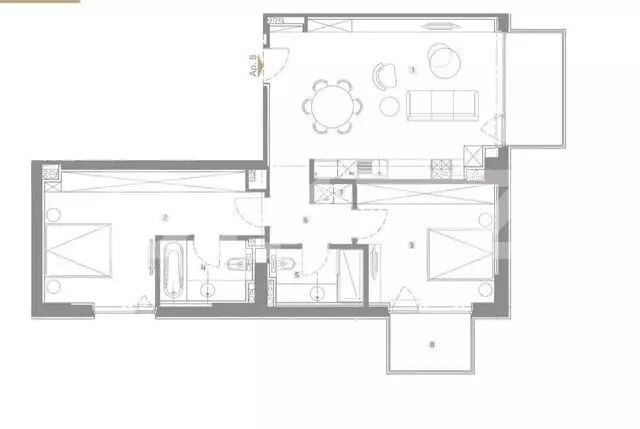 Apartament Lux, 3 camere, 76 mp, terasa 5 mp, Aviatiei