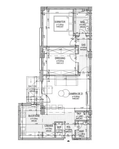 Apartament 3 camere, 69,80 mp, zona Someseni 