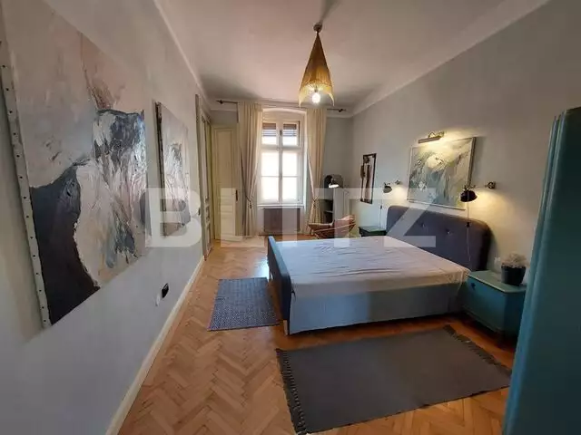 Apartament unic, de lux, 2 camere, circular,  60 mp, curte comuna, zona Sinaia