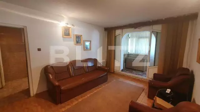 Apartament 3 camere, 52 mp, balcon, Piata Dacia