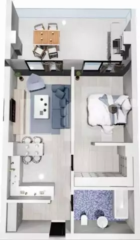 Apartament 2 camere cu vedere la mare, 53mp utili, 19mp terasa, Mamaia Nord