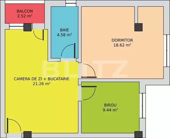 Apartament de 3 camere, 54 mp, ansamblu, zona Pielesti