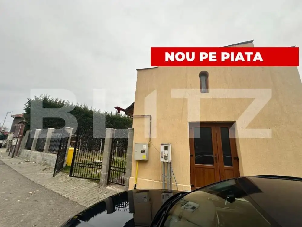 Casă cu 3 camere, 1 bucătărie, 1 baie, 1 pivniță, grădină Teius