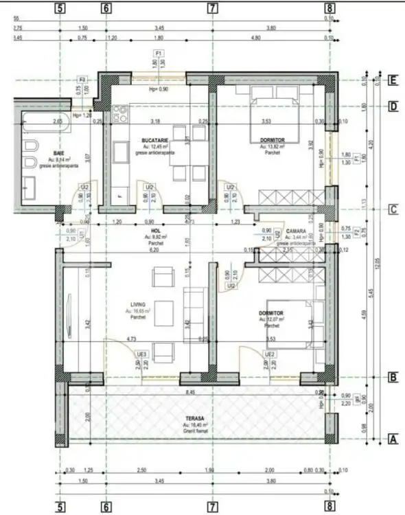 Apartament 3 camere, 92 mp, zona Ipotesti