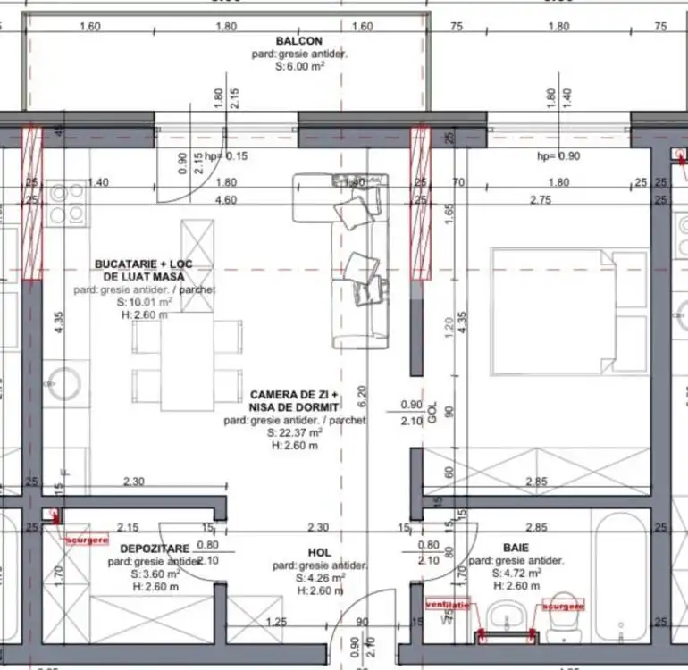 Apartament 2 camere, semifinisat, CF, garaj, Beta Residence