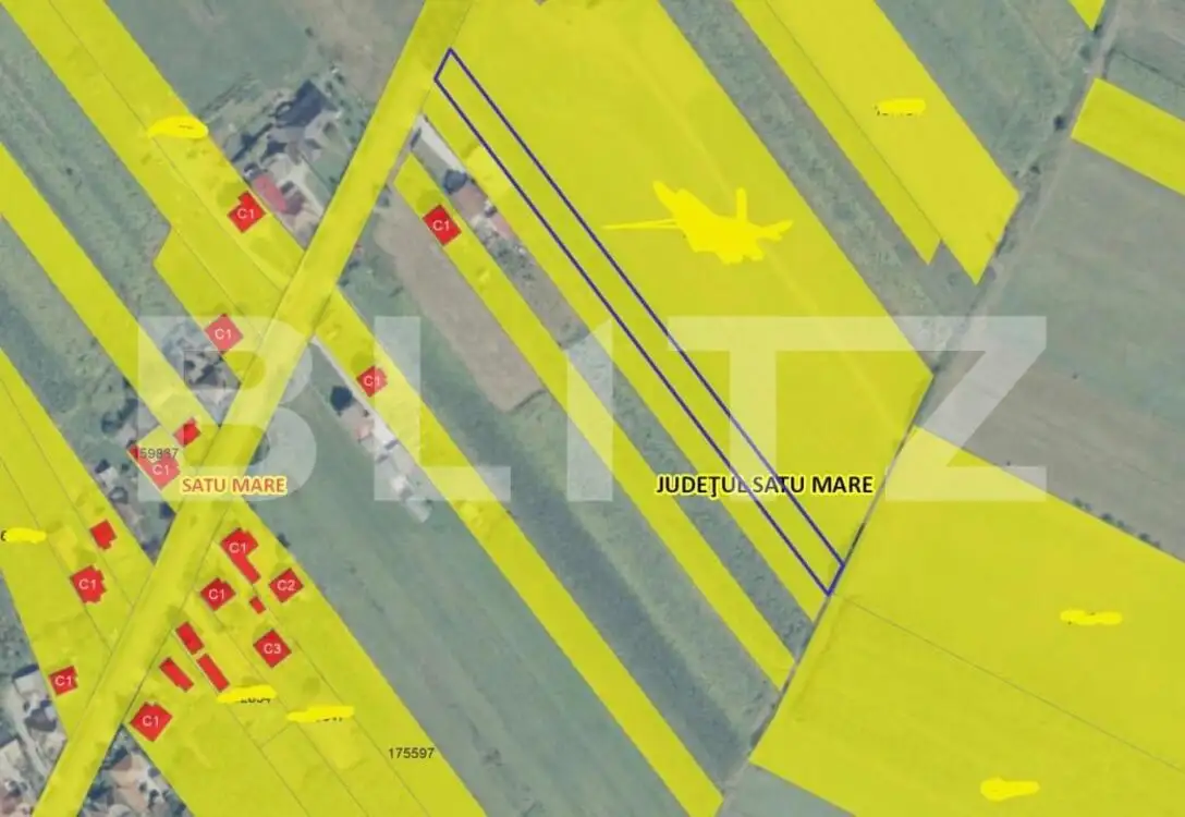 Teren intravilan 3058mp, zona Sătmărel