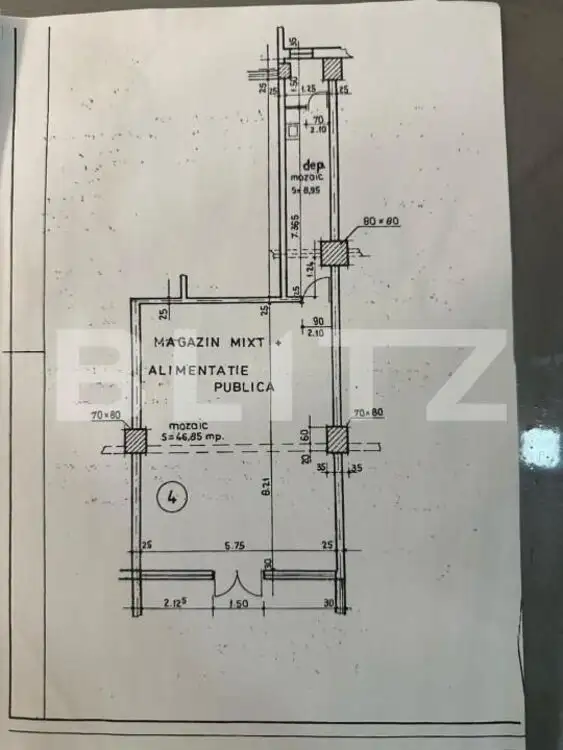 Spatiu comercial, 58 mp, 2 parcari, zona Piata Marasti