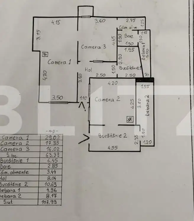 Oportunitate! Casa 108 mp utili, zona centrala, 350 mp curte!