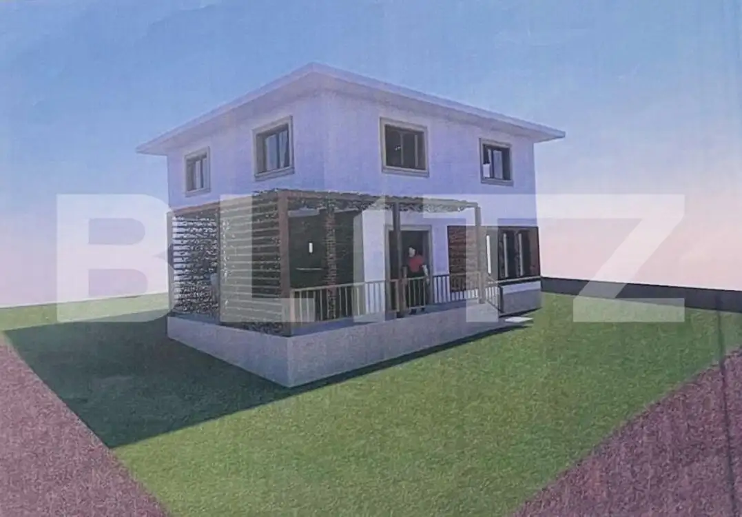 Teren 490 mp autorizat casa individuala, priveliste Dezmir