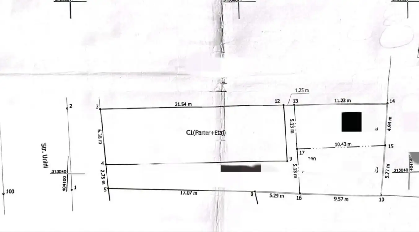 Teren 430 mp, ultracentral, zona cu trafic auto si pietonal intens!