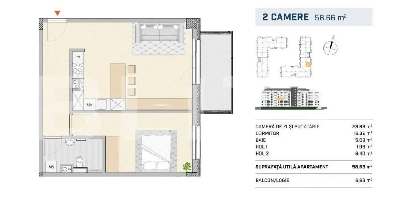 Apartament luminos, orientare estica, finisat lux, zona semicentrala