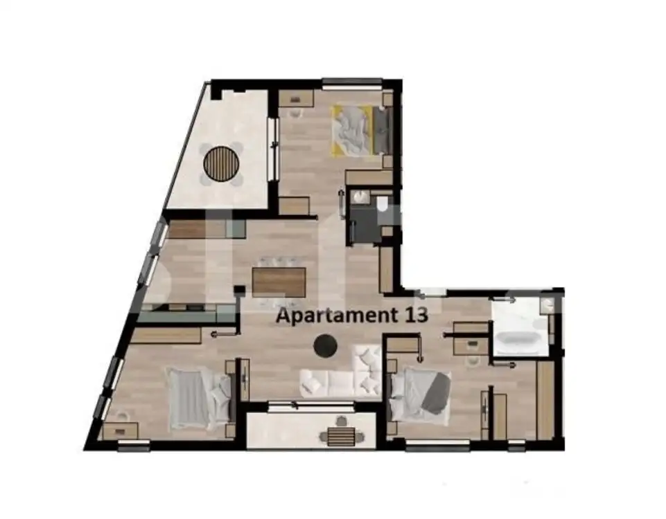 Apartament 4 camere, zona pod IRA