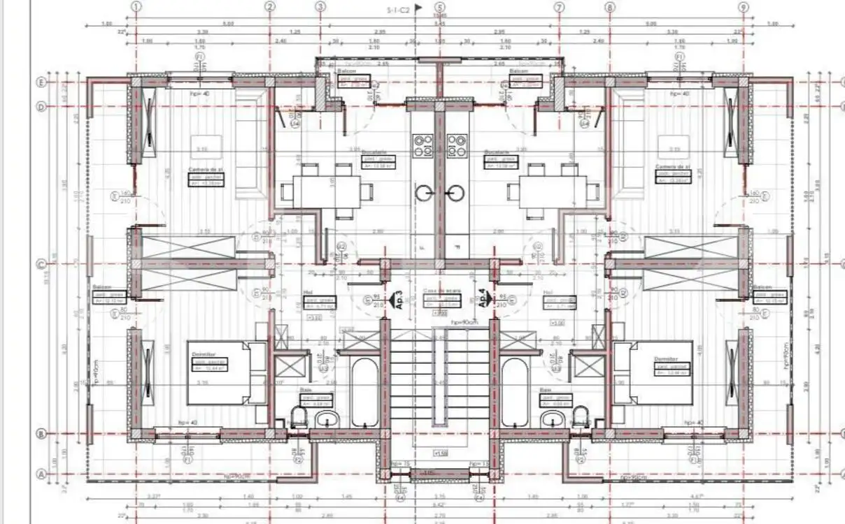 Apartament 2 camere 51 mp, curte privata, parcare, zona case Apahida