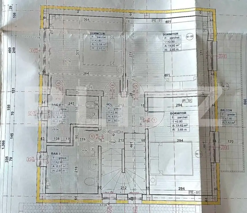 Casă individuală în Chinteni, 65 mp utili, teren de 500 mp