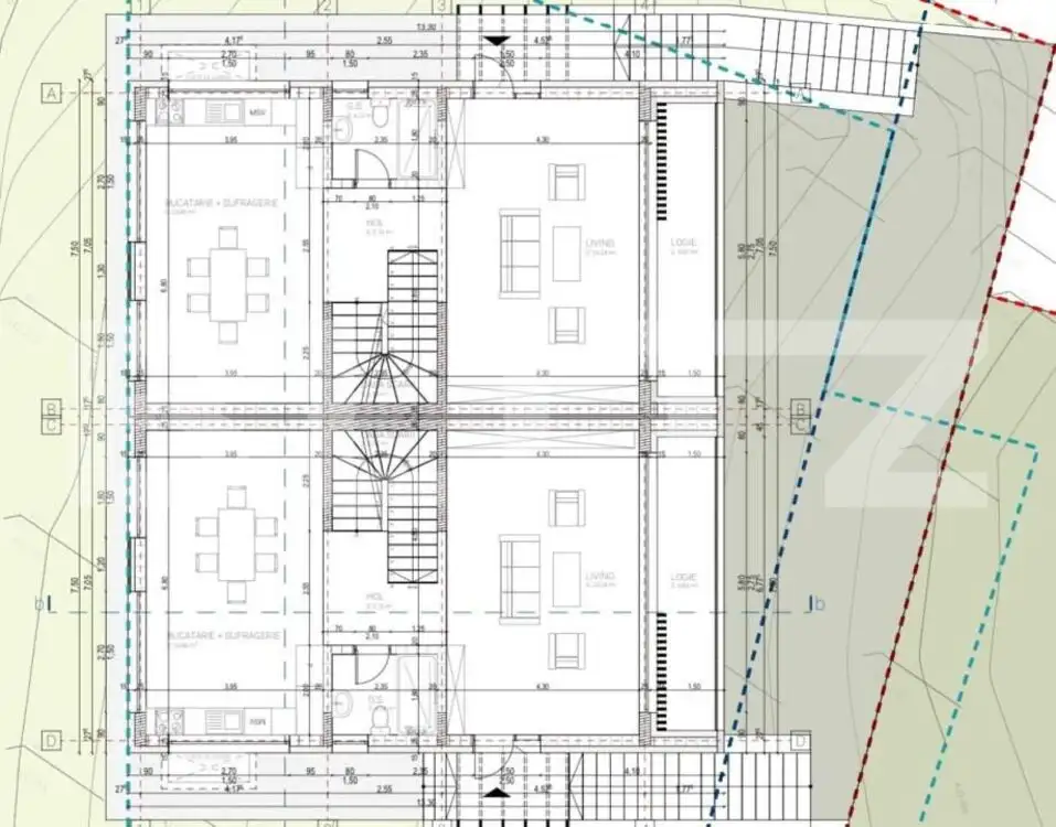 Duplex de vanzare, 190 mp, 195 teren, priveliste frumoasa, Borhanci