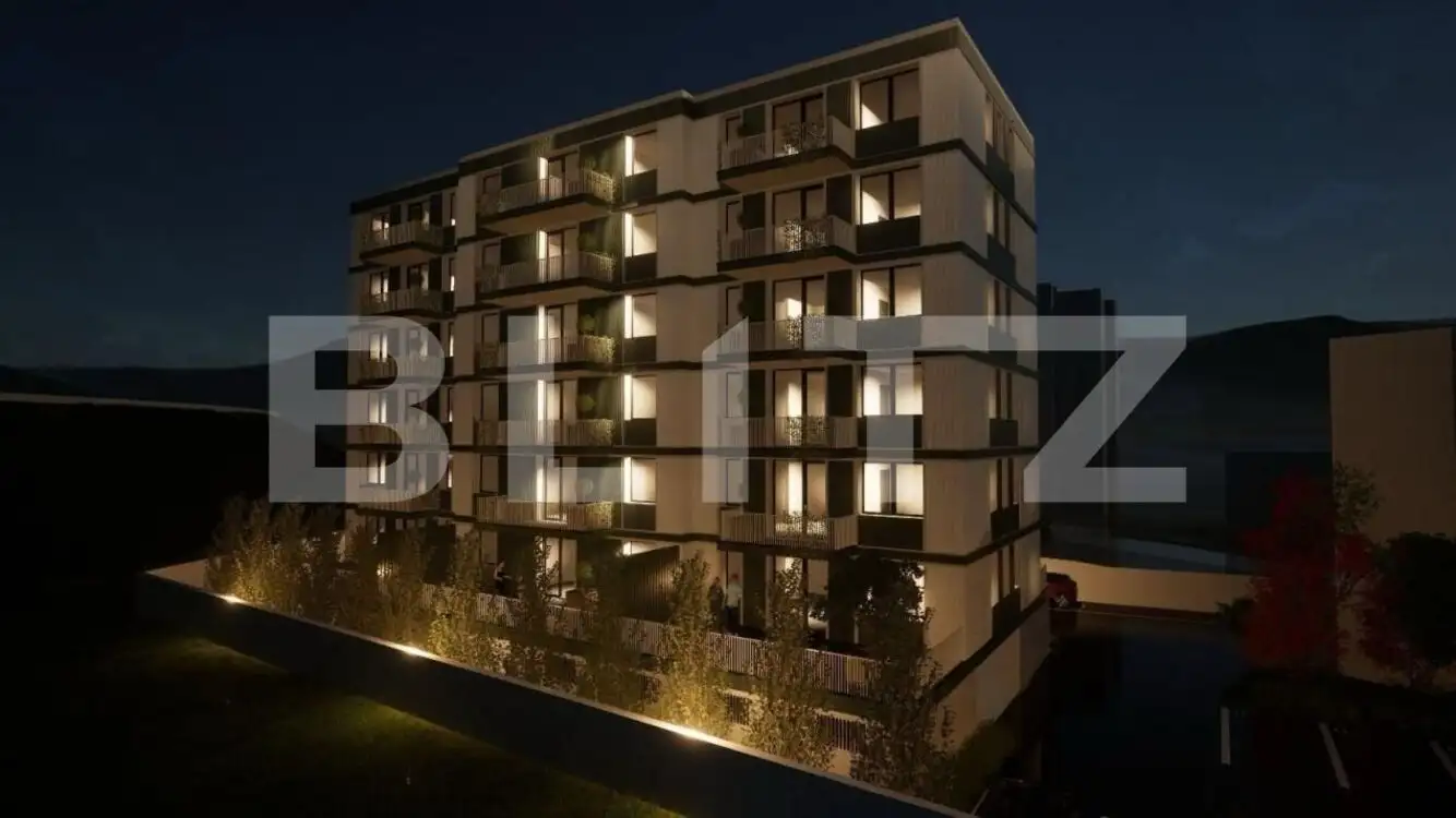 Apartament 2 camere, terasa, 39mp , garaj, zona - Stadion 